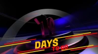 Number of days Ten YouTube Thumbnail template