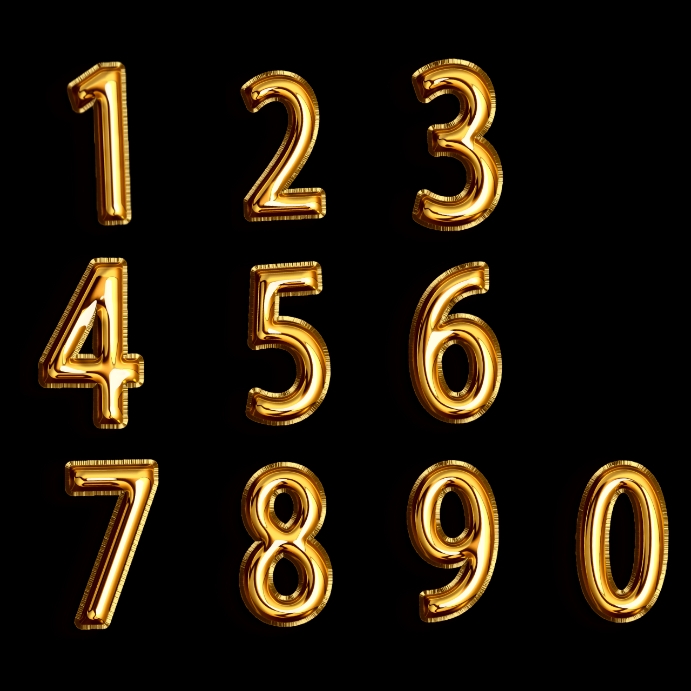 numbers template | PosterMyWall