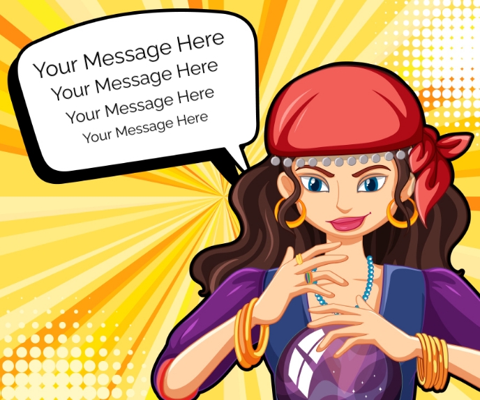 Numerology Astrology Ad Retângulo grande template