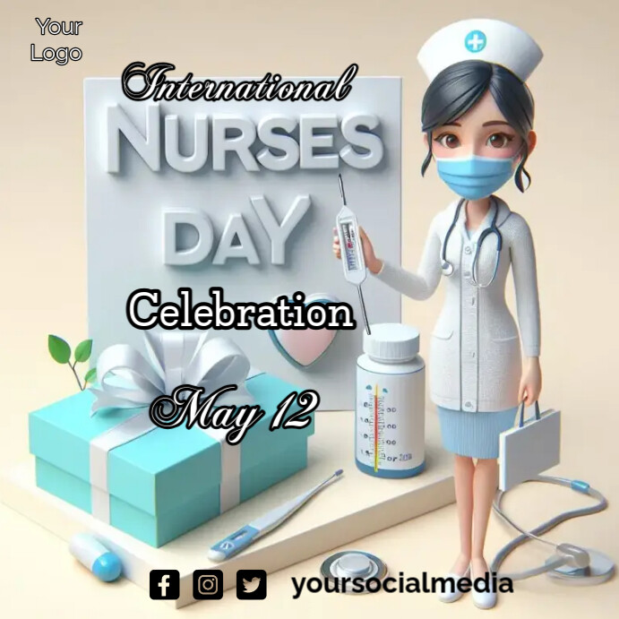 Plantilla de Nurse's Day Celebration Template | PosterMyWall