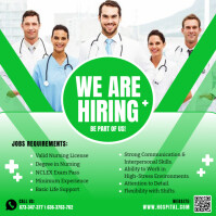 nurse hiring ads Instagram Post template
