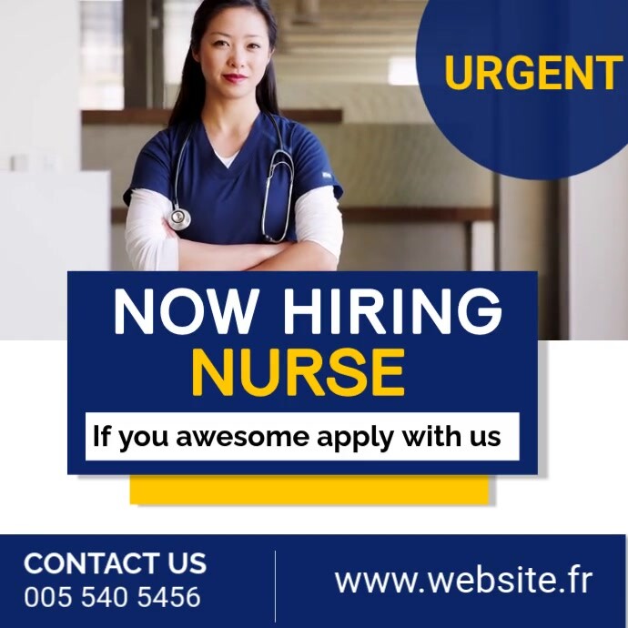 nurse job advertisement template | PosterMyWall