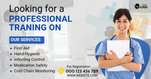 Nurse Training Ad Template Facebook Shared Image