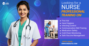 Nurse Training Ad Template Facebook begivenhed cover
