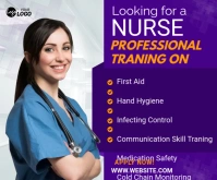 Nurse Training Ad Template Medium na Rektangle