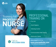 Nurse Training Ad Template Medium na Rektangle