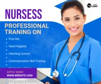 Nurse Training Ad Template Medium na Rektangle