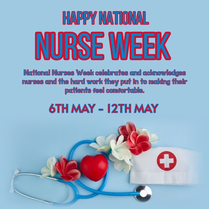 Nurse week Instagram post. template