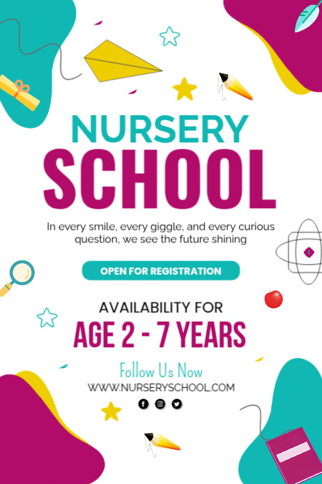 Copy of Nursery school admission poster | PosterMyWall