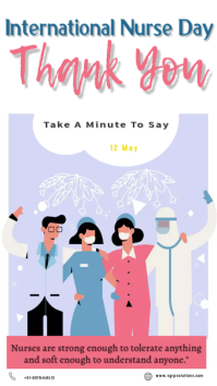 白色 International Nurse Day Præsentation Template
