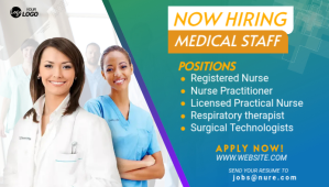 White Nurses hiring social Blog Header Blog Header Template