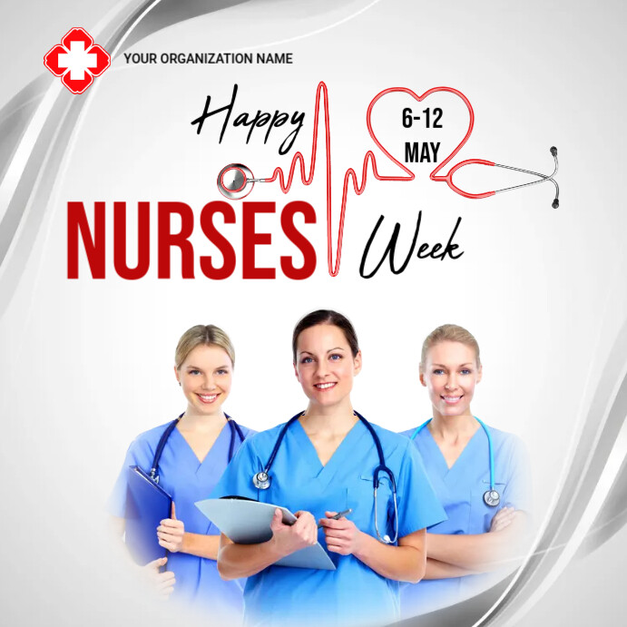 Nurses Week Flyer Design Template | PosterMyWall