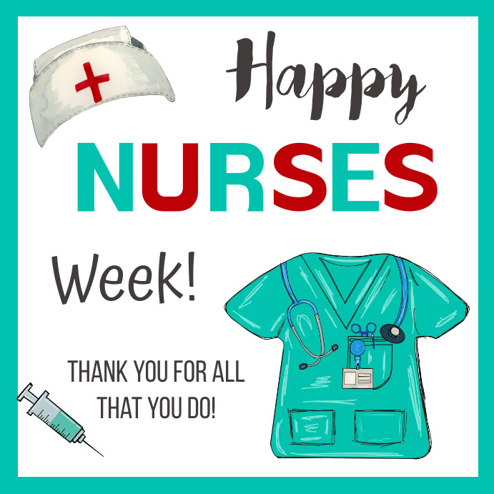 Nurses Week gift tag printable Template | PosterMyWall nurses-week-gift-tag-printable-template-postermywall