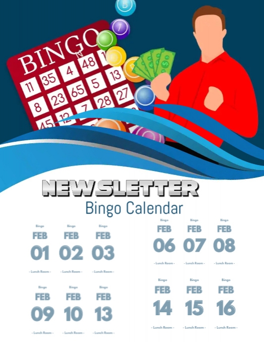 Nursing Home Bingo Newsletter Template PosterMyWall