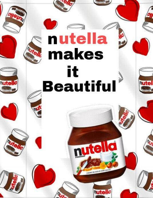 Nutella Pattern Nutella 壁纸 Tumblr Witte Cilinder Marshmallow 800 G