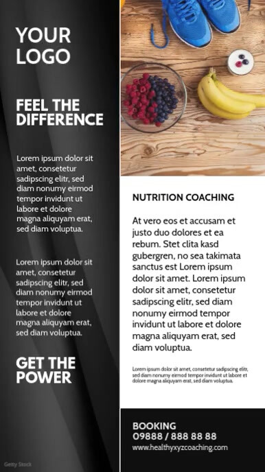 Nutrition Coaching Health Food Trainer Story Template | PosterMyWall