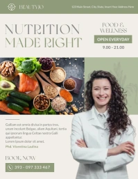 nutrition counselling professional services Flyer (US Letter) template