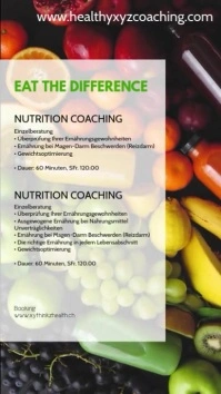 Nutrition Health Food Coaching Service Food เรื่องราวบน Instagram template