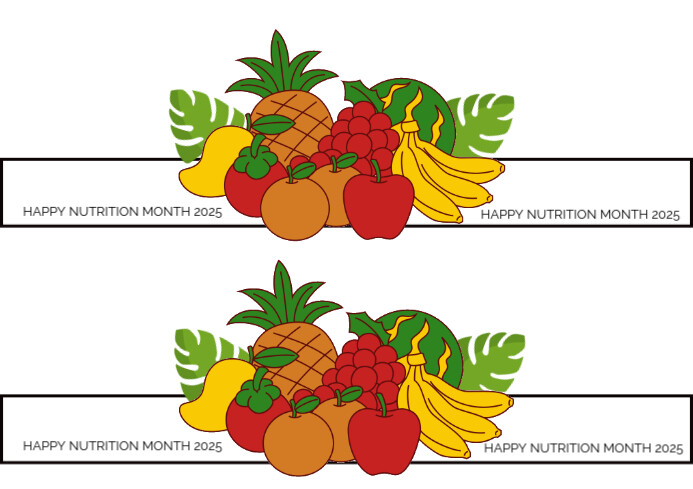 Nutrition month headdress A4 template