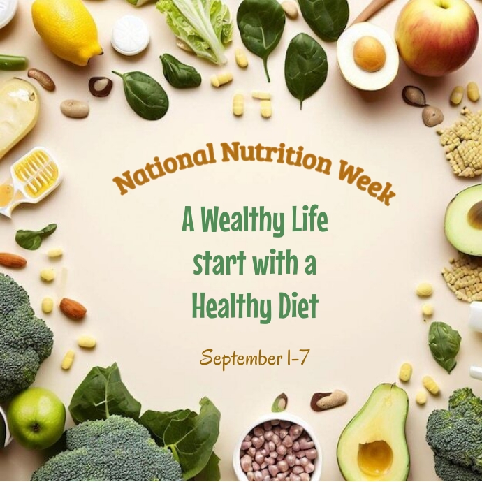 Nutrition Program Poster nutrition poster Template | PosterMyWall