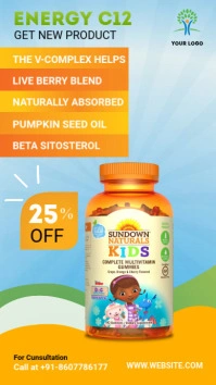 Nutritional Supplements Instagram Story template