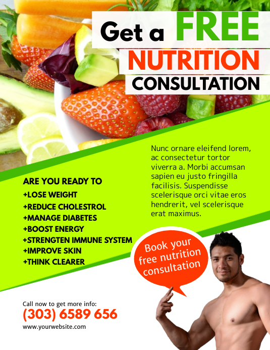Nutritionist Flyer Template | PosterMyWall