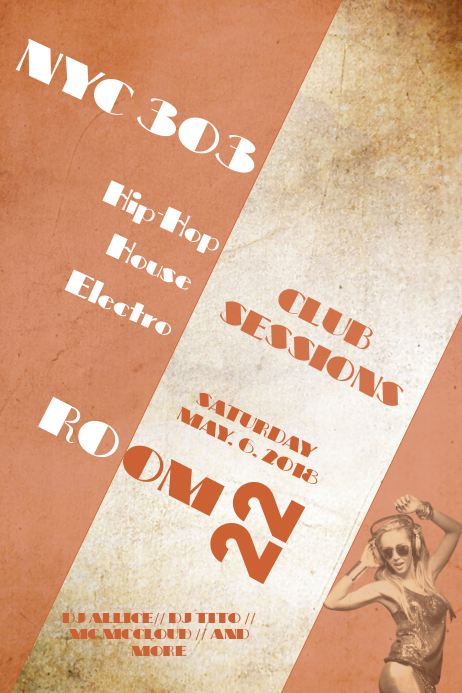 NYC-CLub Poster template