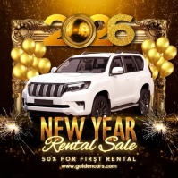 NYE Car Rental Sale Message Instagram template