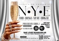 NYE Champagne Lounge Night A4 template