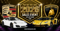 NYE Luxury Car Rental Image partagée Facebook template