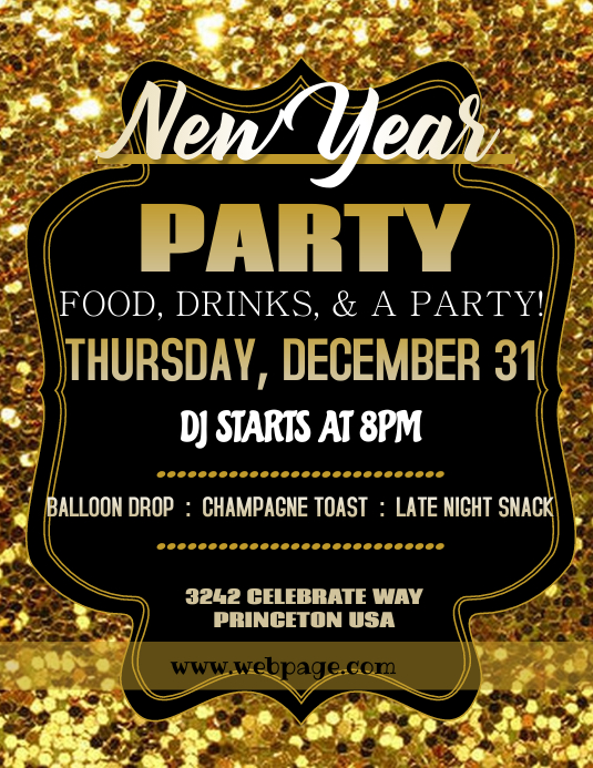 NYE Party Template PosterMyWall
