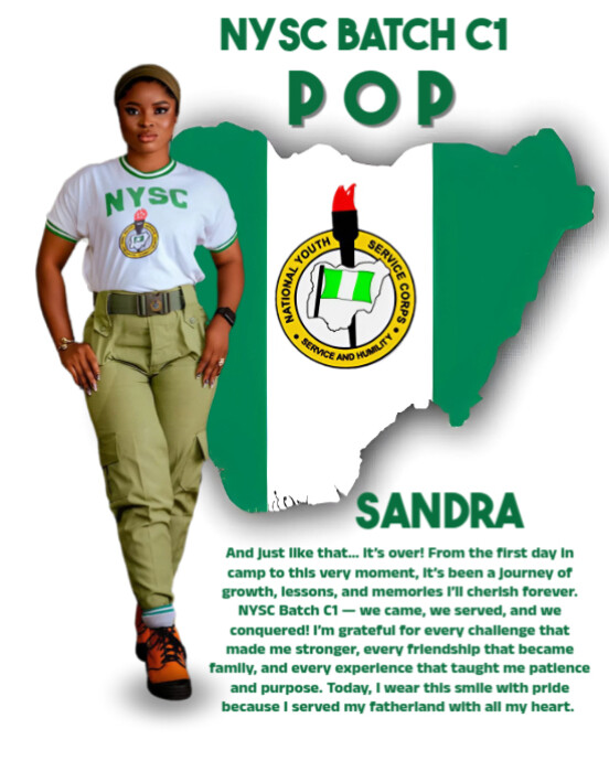 Nysc Batch C1 Passing Out Parade Flyer Instagram Portrait template