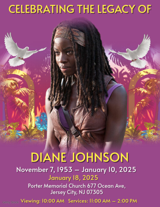 obituary, funeral flyer, funeral program, memorial card Pamflet (Letter AS) template