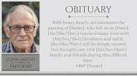 Obituary Death Announcement Twitter Poste Tem template