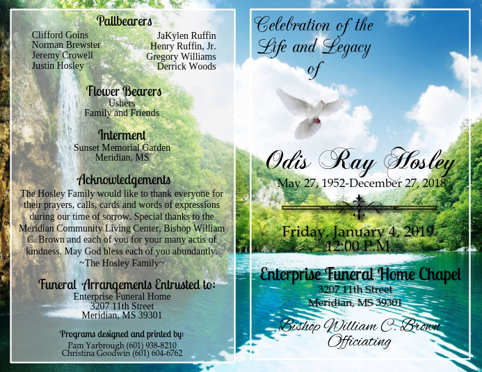 Obituary Template | PosterMyWall