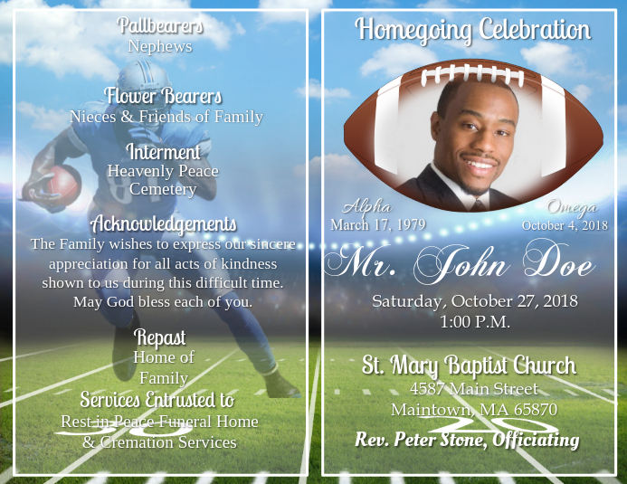 Copy of Obituary | PosterMyWall