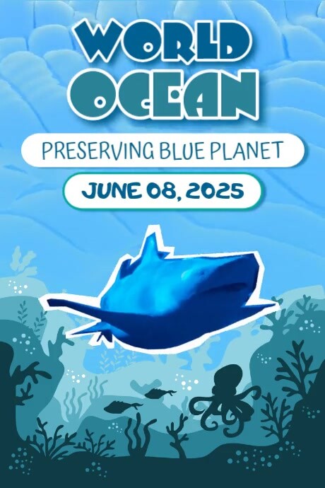 Ocean day event Template | PosterMyWall