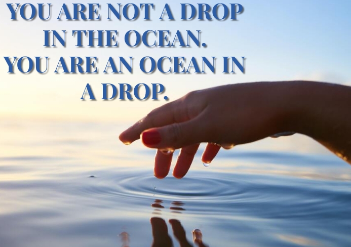 Drop Quote Example Plantilla de OCEAN DROP QUOTE TEMPLATE | PosterMyWall