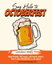 octobeerfest Instagram Portrait template