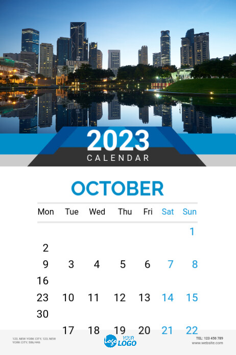 October 2023 Calendar Design Template | PosterMyWall October 2023 Calendar Design Template | PosterMyWall