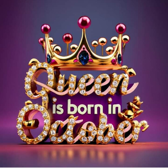 October Birthdat Lettering October birthday celebrants Template | PosterMyWall