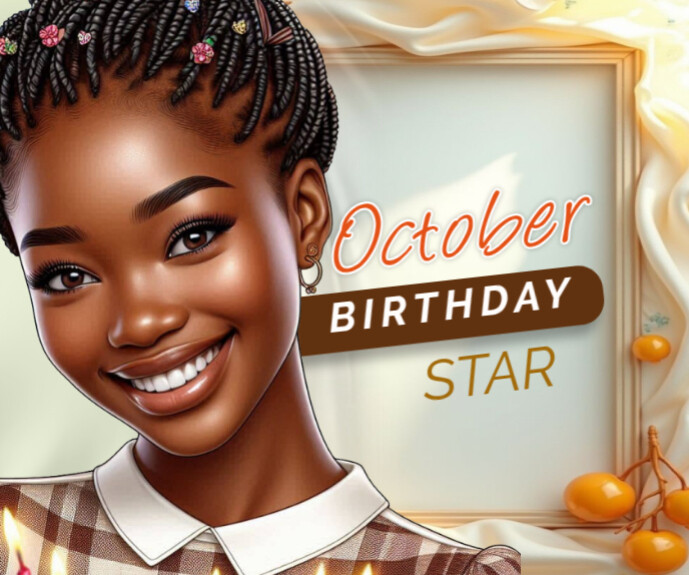 October birthday Template | PosterMyWall