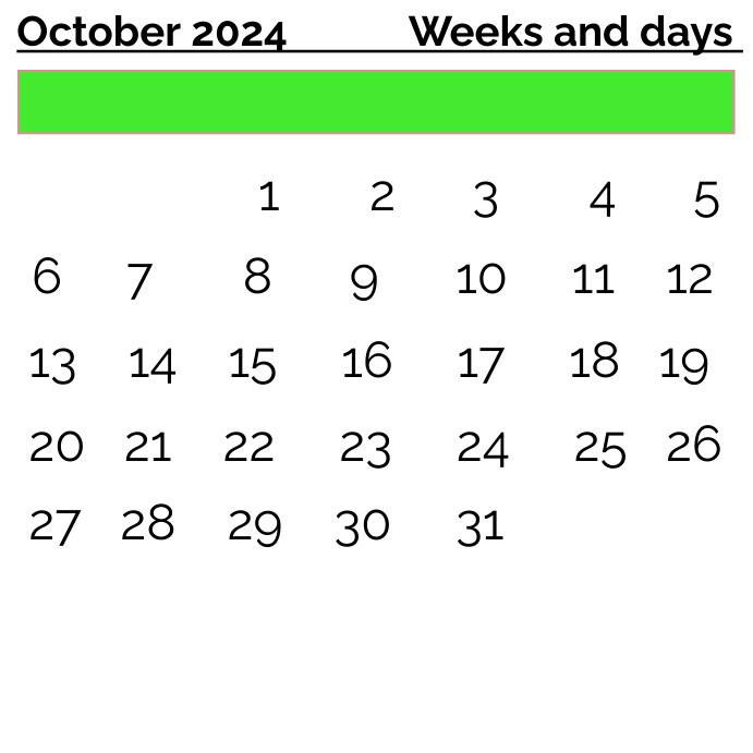 October Calendar Monthly Calendar Printable 📆 – NotebookTherapy