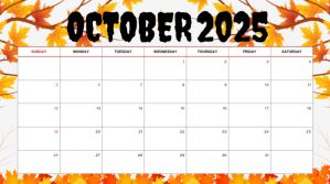 October Presentation (16:9) template