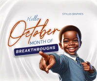 OCTOBER Large Rectangle template