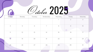 October Præsentation (16:9) template