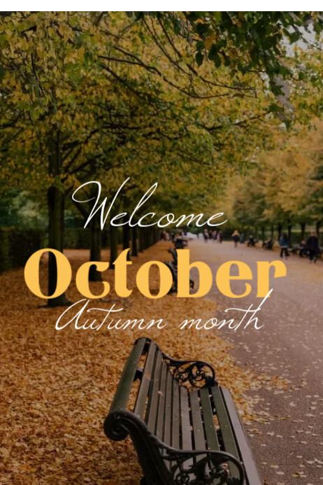Plantilla de October | PosterMyWall