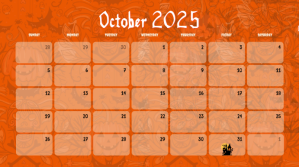 October Presentación (16:9) template