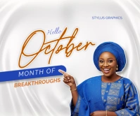 October Persegi Panjang Besar template
