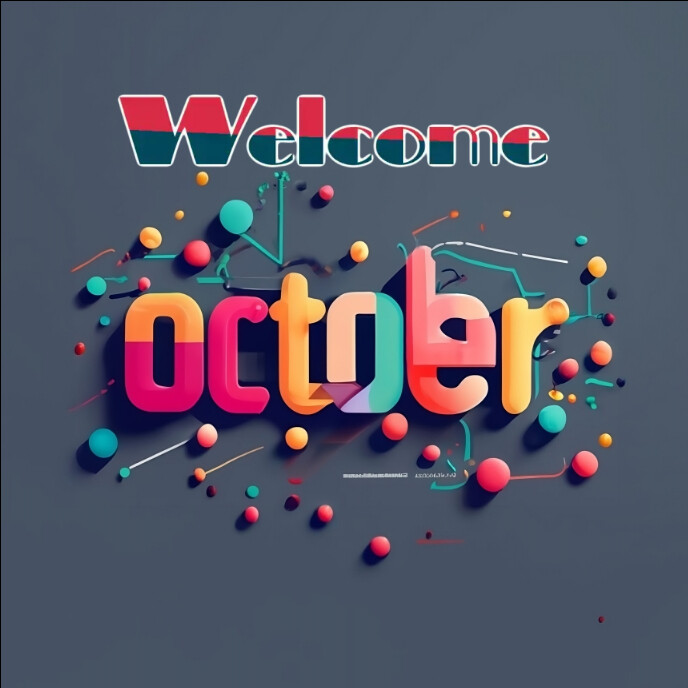 Plantilla de October | PosterMyWall